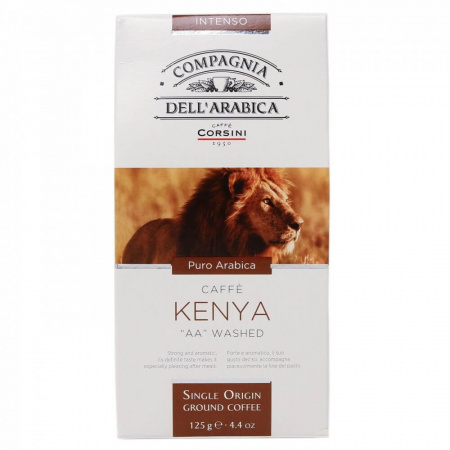 Кофе Compagnia Dell`arabica "Kenya AA Washed", молотый, 125 гр