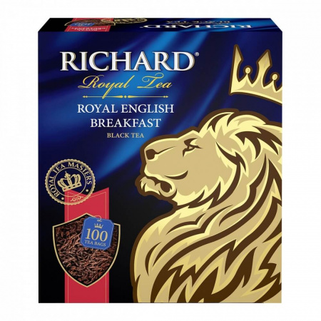 Чай Richard "Royal English Breakfast", черный, 100 пакетиков