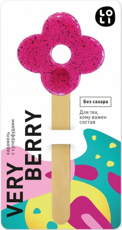 Карамель с суперфудами LO-LI "Very Berry", без сахара, 35 гр