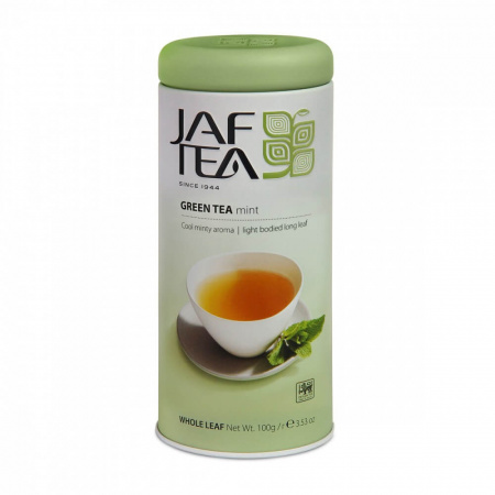 Чай Jaf Tea "Mint", зелёный с мятой, 100 гр