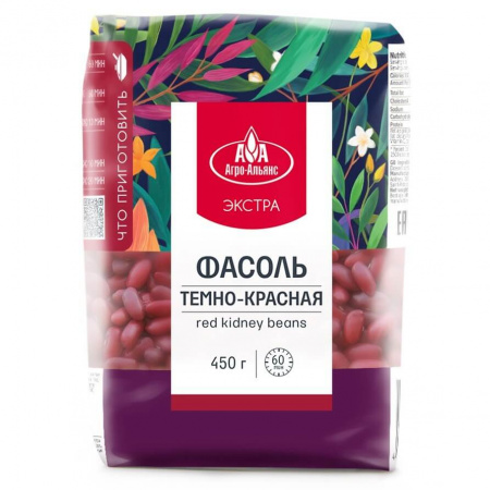 Фасоль Агро-Альянс Экстра "Темно-красная", 450 гр