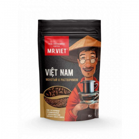 Кофе "Mr. Viet", молотый в растворимый, 75 гр