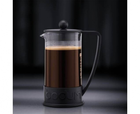 Френч-пресс Brazil, 1 л, черный, стекло/пластик, Bodum
