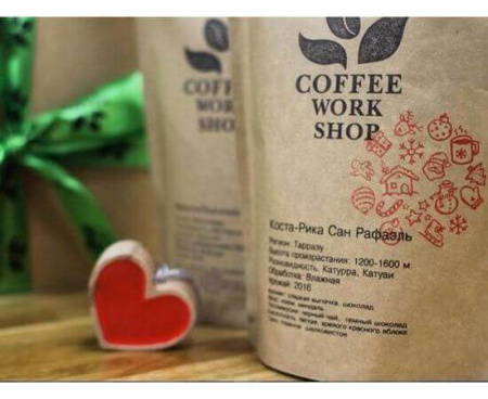 Кофе в зернах свежеобжаренный ​Коста-Рика Сан Рафаэль, 250г, Coffee WorkShop
