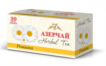 Чай Азерчай "Ромашка", травяной, 20 пакетиков