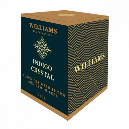 Чай Williams "Indigo Crystal", черный с чабрецом и цедрой лимона, 100 гр
