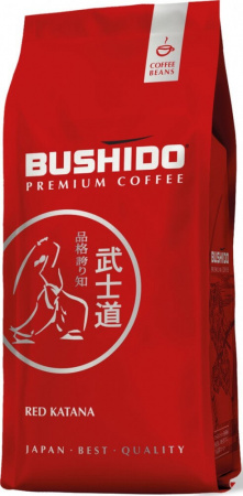 Кофе Bushido "Red Katana", в зёрнах, 1000 гр