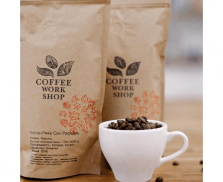 Кофе в зернах свежеобжаренный ​Коста-Рика Сан Рафаэль, 250г, Coffee WorkShop