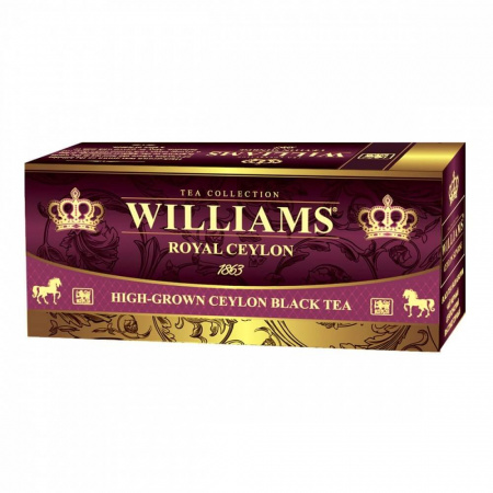 Чай Williams - "Royal Ceylon", черный, 25 пакетиков