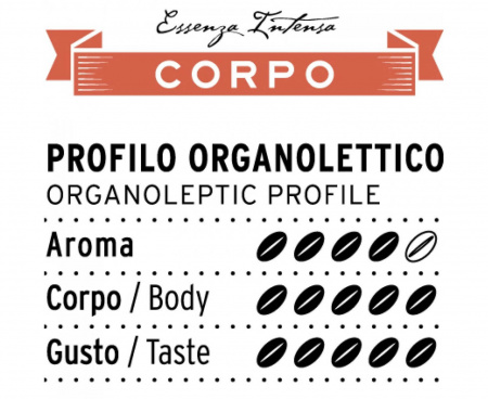 Кофе в капсулах L`espresso Corpo, 10 капсул (для Nespresso), Diemme