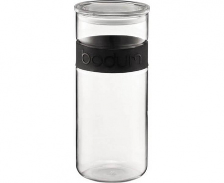 Банка для хранения Presso, 2.5 л, черная, Bodum