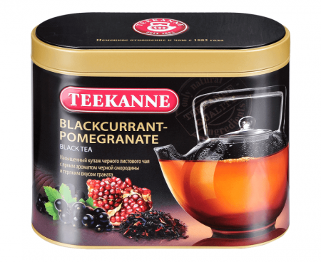 Чай черный Blackcurrant-Pomegranate, ж/б 150 г, TEEKANNE