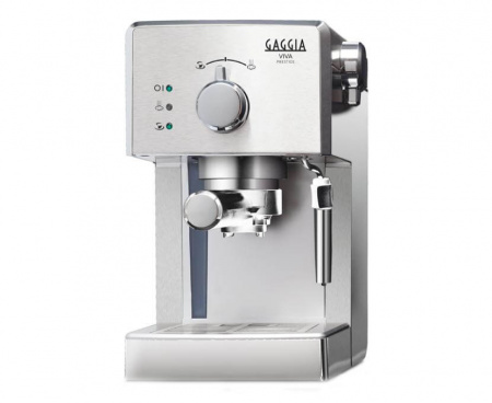 Кофеварка рожковая Viva Prestige, серебристая, алюминий/пластик, Gaggia