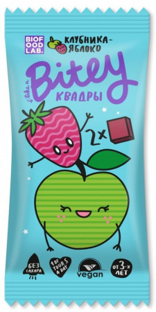 Батончик овсяно-фруктовый Take a Bitey "Яблоко-Клубника", 30 гр