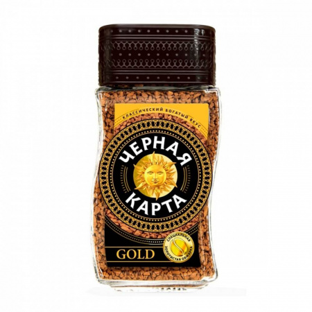 Кофе Чёрная карта "Gold", растворимый, 190 гр