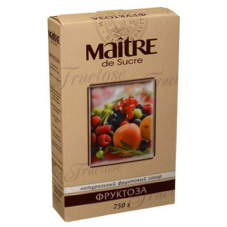 Натуральный фруктовый сахар Maitre " Фруктоза", 750 гр