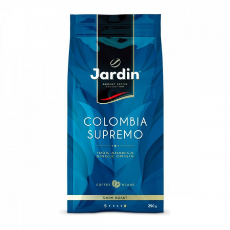 Кофе Jardin "Colombia Supremo", в зёрнах, 250 гр