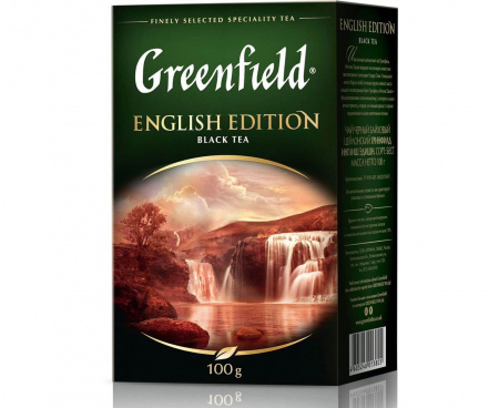 Чай черный листовой English Edition, 100 г, Greenfield