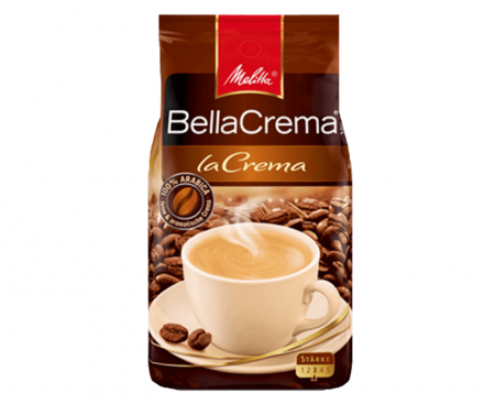 Кофе в зернах жареный BellaCrema La Crema, 1 кг, Melitta