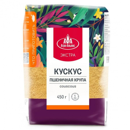 Крупа пшеничная Агро-Альянс Экстра "Кус-кус", 450 гр