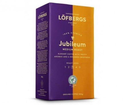 КОФЕ МОЛОТЫЙ JUBILEUM, 500 Г, LOFBERGS