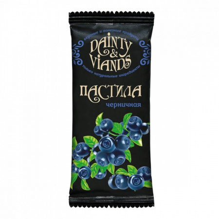 Батончик Dainty & Viands "Пастила черничная", 40 гр