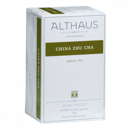 Чай Althaus "China Zhu Cha", зеленый, 20 пакетиков