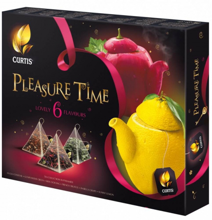 Чай Curtis "Pleasure Time", ассорти, 30 пирамидок