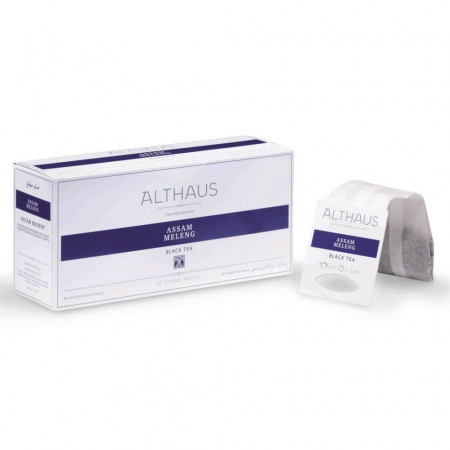 Чай Althaus "Assam Meleng", чёрный, 20 пакетиков Grand Pack
