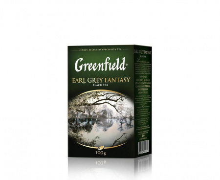 Чай черный Earl Grey Fantasy с бергамотом, 100 г, Greenfield