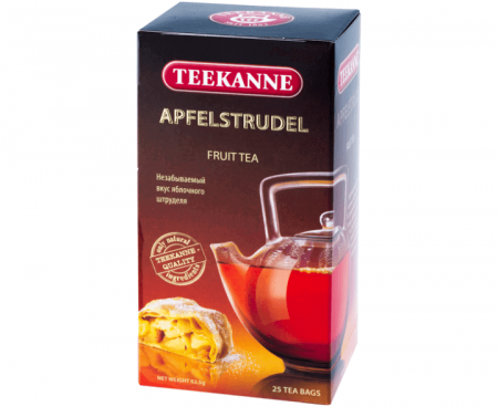 Чай Apfelstrudel гибискус, яблоко, 25 пакетиков * 2.5 г, TEEKANNE