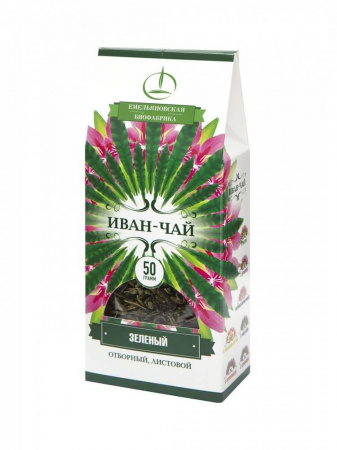 Иван-чай Емельяновская Биофабрика "Зеленый", листовой,  50 гр