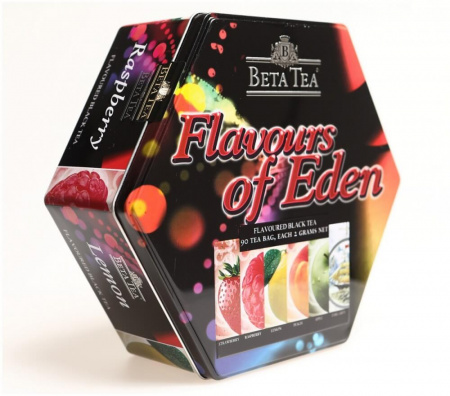 Чай Beta Tea "Райские ароматы", черный ароматизированный , ассорти, 90 пакетиков