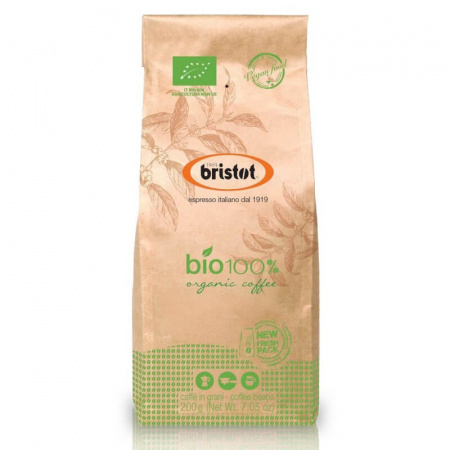 Кофе Bristot "Bio Organic", в зернах, 200 гр