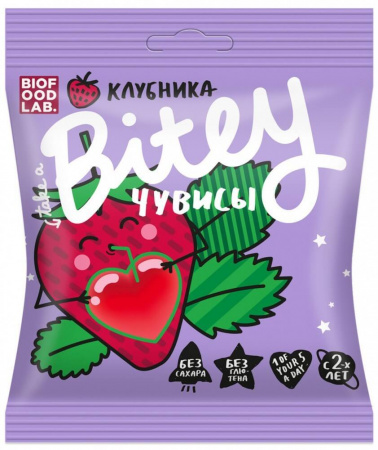 Мармелад фруктово-ягодный Take a Bitey "Клубника", 20 гр