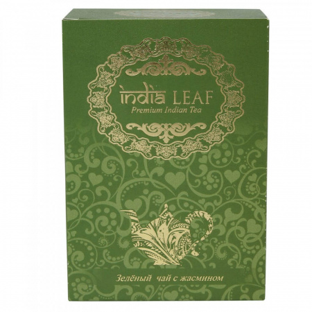 Чай India leaf "Зеленый чай с жасмином", 100 гр