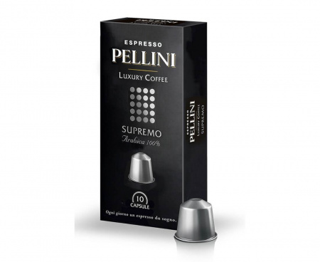 Кофе в капсулах SUPREMO, NESPRESSO, 100% Арабика, 10 шт., Pellini