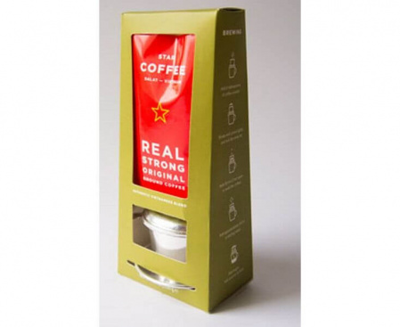 Молотый кофе "Star Coffee" с пресс-фильтром, 250 г + пресс-фильтр, Sense Asia