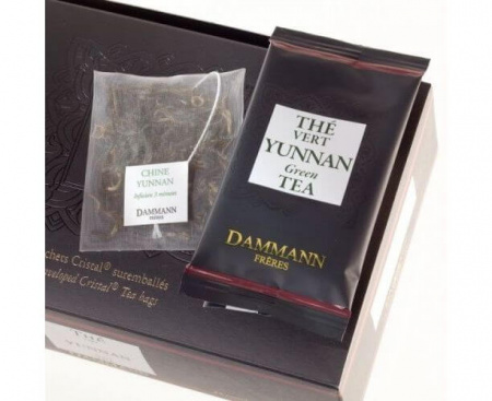 Чай зеленый Thé vert Yunnan / Зеленый Юннань, картонная коробка 2х24 шт., 48 г, Dammann