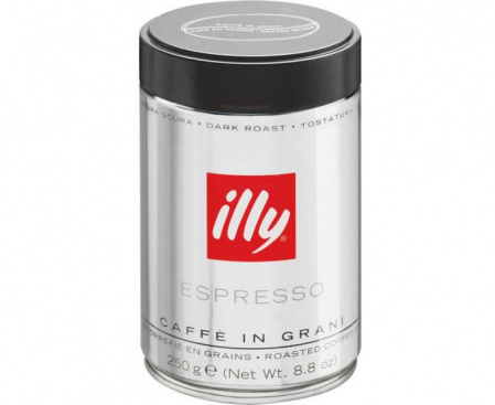 Кофе в зернах сильной обжарки, 250 г, Illy