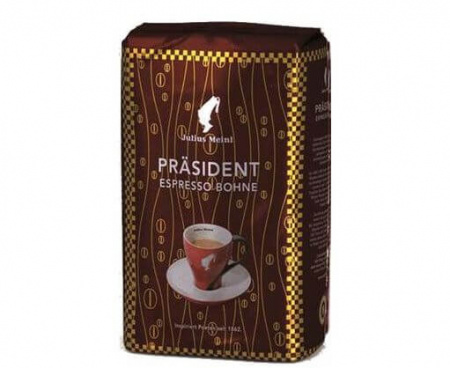 Кофе PRASIDENT Espresso Bohne, зерно, 0.5 кг, Julius Meinl