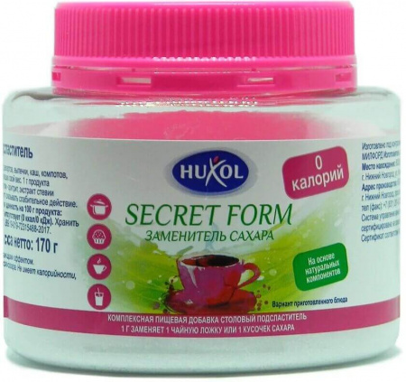 Заменитель сахара Huxol "Secret Form", 170 гр