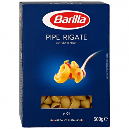 Макароны Barilla "Пипе Ригате №91", 450 гр