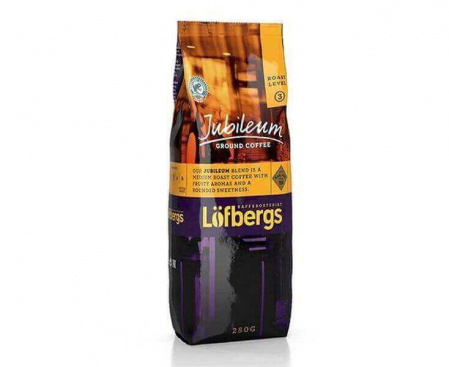 КОФЕ МОЛОТЫЙ JUBILEUM, 250 Г, LOFBERGS