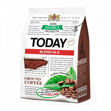 Кофе Today "Blend 8", молотый, 120 гр