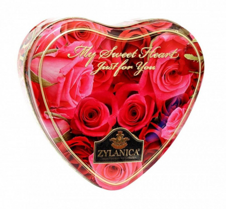 Чай Zylanica "My sweet Heart just for you (Red roses), чёрный листовой Super Pekoe, 100 гр