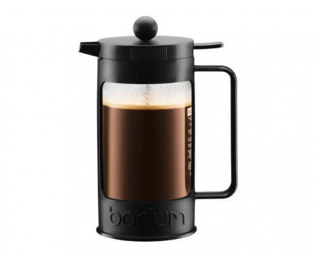 Френч-пресс Bean, 1 л, черный, стекло, Bodum