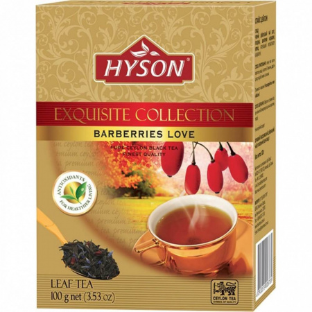 Чай Hyson "Барбарис", чёрный листовой c добавками, 100 гр