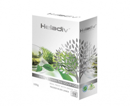Чай листовой зеленый Peko Soursop Green Tea, 100 г, Heladiv