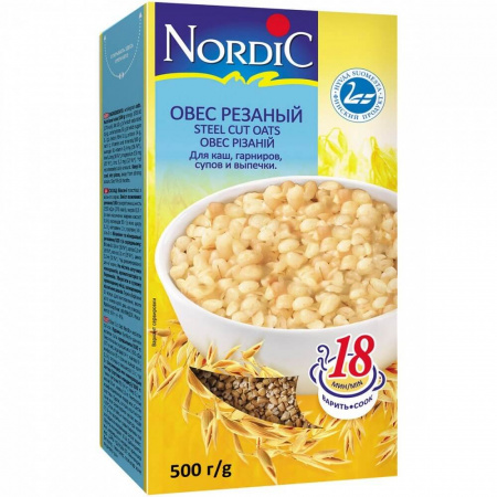 Крупа Nordic "Овес резаный", 500 гр